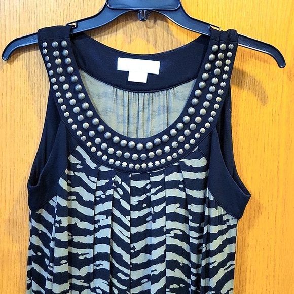 Michael Kors Bushed Tiger Camouflage Stripe Dress Size Small - Picture 4 of 12